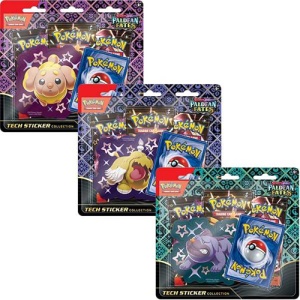 Pokemon TCG: Scarlet & Violet 4.5 Paldean Fates Tech Sticker Box - 3-Set - Fidough/Greavard/Maschiff