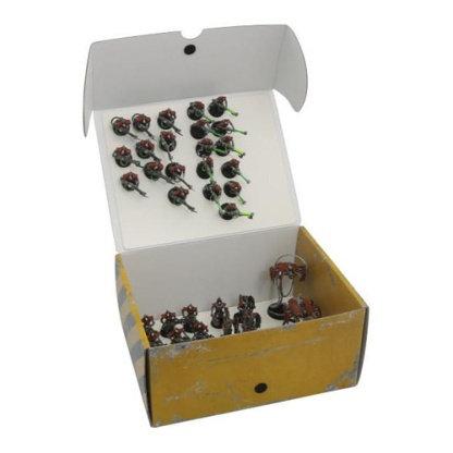 Half-size Medium Box with two plates for magnetically-based miniatures