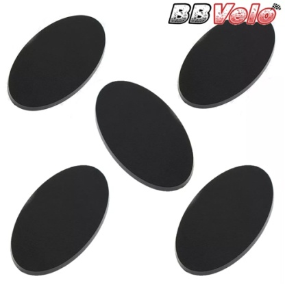 Plastic Bases - 75x42mm Oval x5