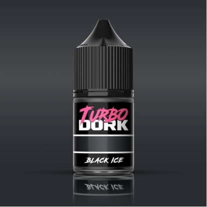 Turbo Dork: Black ICE Metallic Acrylic Paint 22ml Bottle