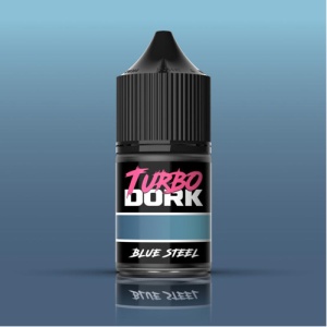 Turbo Dork: Blue Steel Metallic Acrylic Paint 22ml Bottle