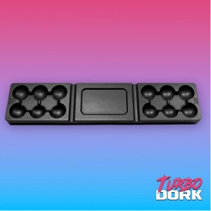 Turbo Dork: Large Black Non-Stick Silicone Dry Palette