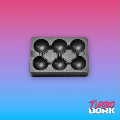 Turbo Dork: Small Black Non-Stick Silicone Dry Palette